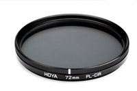 Hoya 72mm circular polarising filter