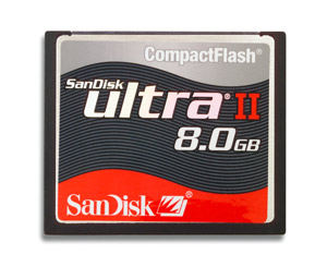 Sandisk Ultra II 8GB CompactFlash card